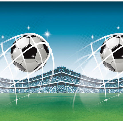 Fußball Tischdecke Blau 1.8m