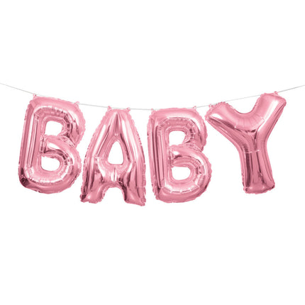 Folienballon Baby Rosa 35cm