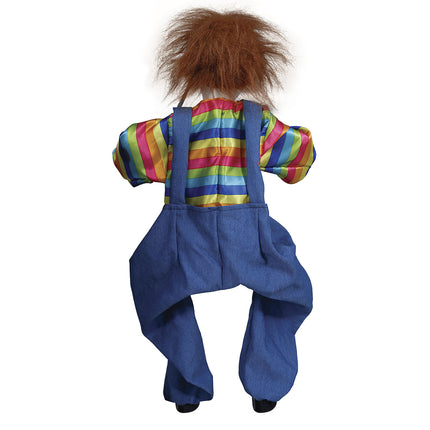 Halloween Puppe Clown mit Licht und Sound 70cm
