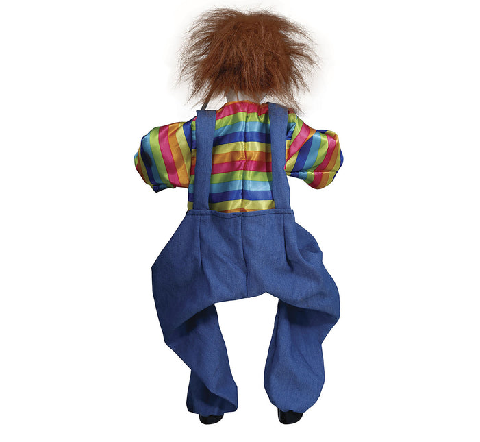 Halloween Puppe Clown mit Licht und Sound 70cm