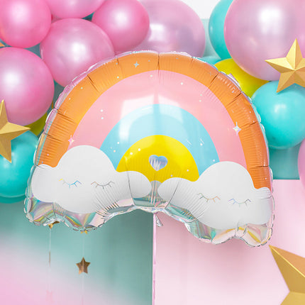 Helium Ballon Regenbogen Leer 55cm