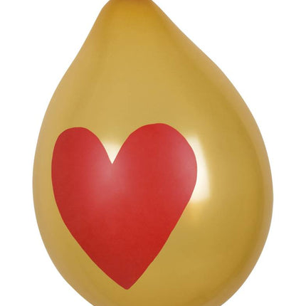 Herz Ballons 25cm 6Stück