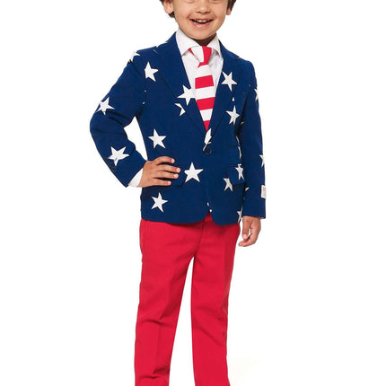 USA Stars Stripes Anzug Junge <tc>OppoSuits</tc>
