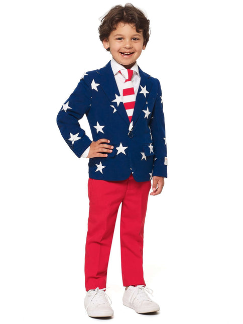 USA Stars Stripes Anzug Junge <tc>OppoSuits</tc>