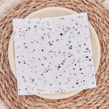 Servietten Terrazzo 16,5cm 16Stk.