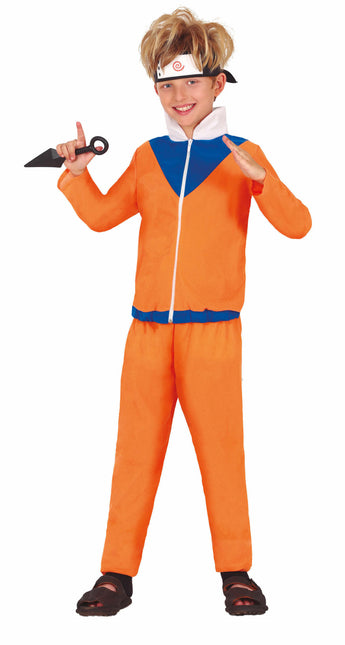 Ninja Kostüm Kind Orange