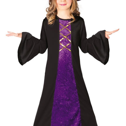 Hexe Halloween Kostüm Kind Samt
