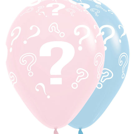 Luftballons Fragezeichen Pastell Matt 30cm 25Stk
