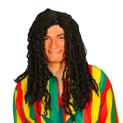 Rasta Perücke Deluxe Schwarz