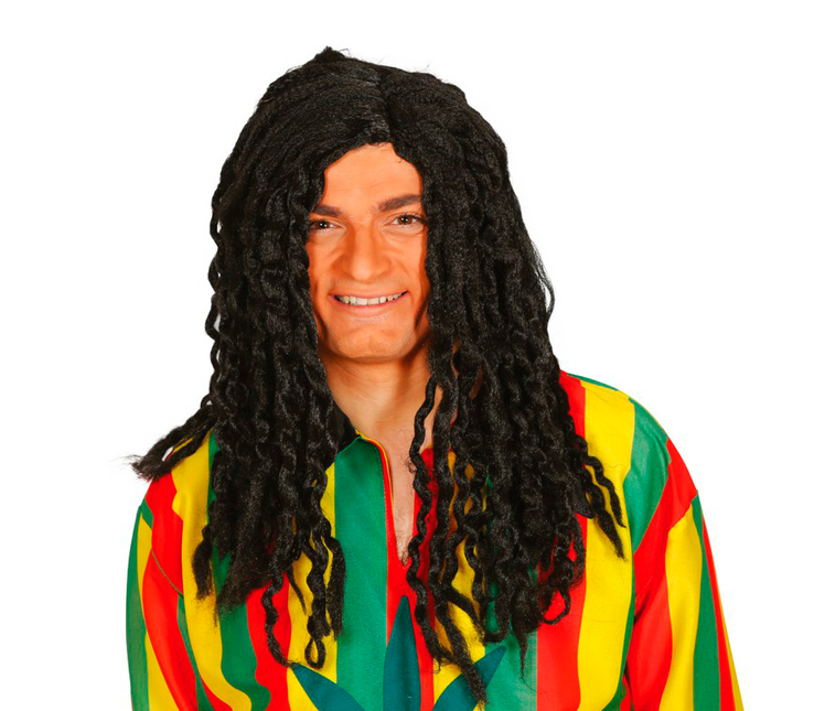 Rasta Perücke Deluxe Schwarz