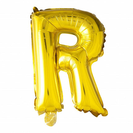 Folienballon Buchstabe R Gold XL 102cm leer