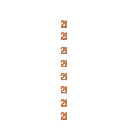 21 Jahre Hängende Dekoration Rose Gold 1.52m