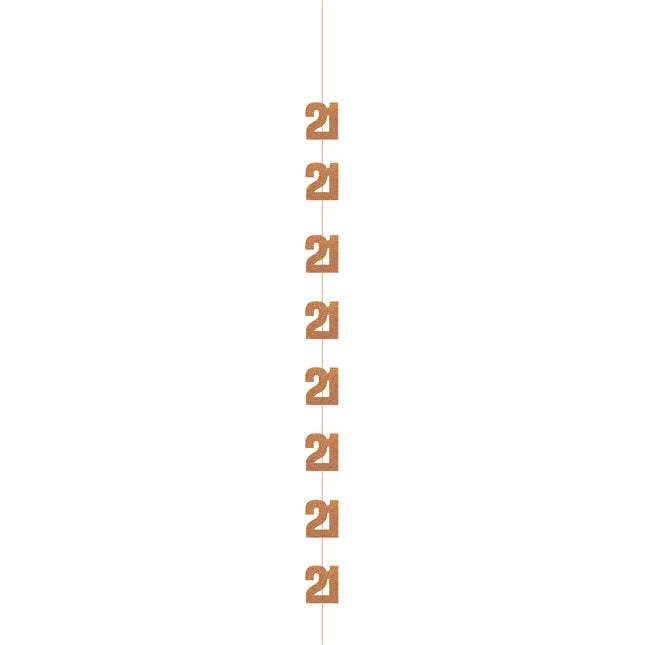 21 Jahre Hängende Dekoration Rose Gold 1.52m
