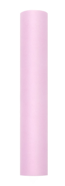 Hellrosa Tüllrolle Pastell 30cm 9m