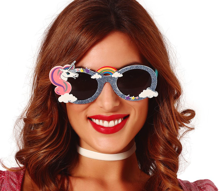 Einhorn Brille Glitter