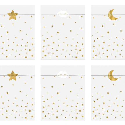 Partytüten Little Star 14cm 6Stk