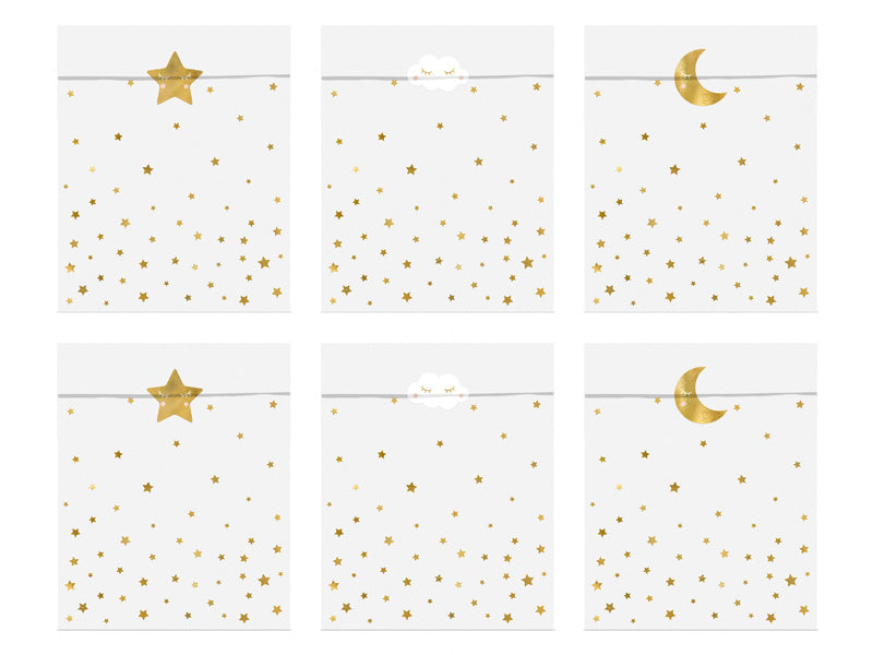 Partytüten Little Star 14cm 6Stk