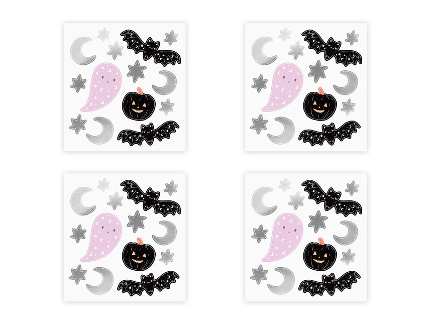 Halloween Aufkleber 4 Stk.