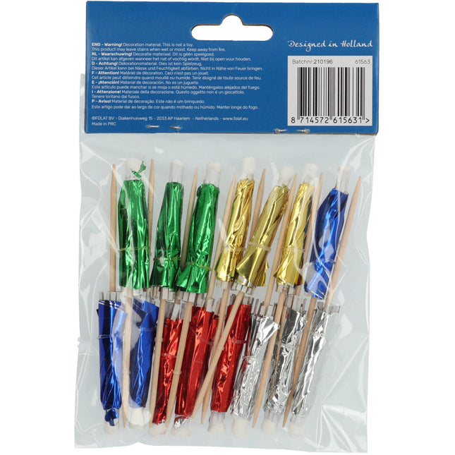 Parasol Cocktail Sticks 10cm 15Stk