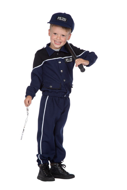 Polizei Anzug Schwarz Blau Junge