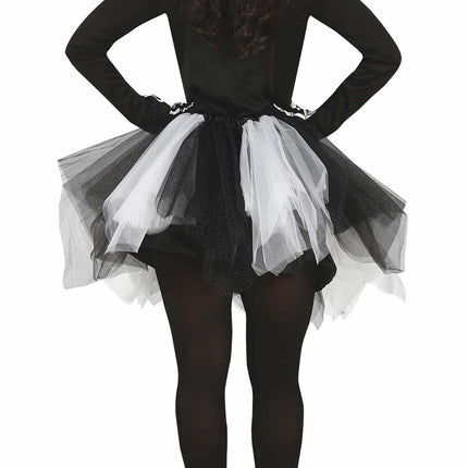 Skelett Halloween Kleid Damen Schwarz