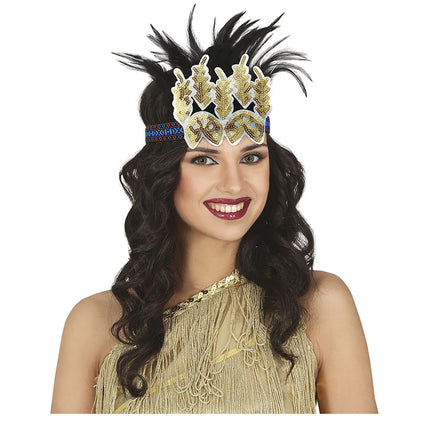 Gold Haarband Charkeston Glitter