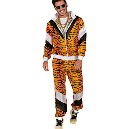 Neon 80S Trainingsanzug Faulty Tiger Print