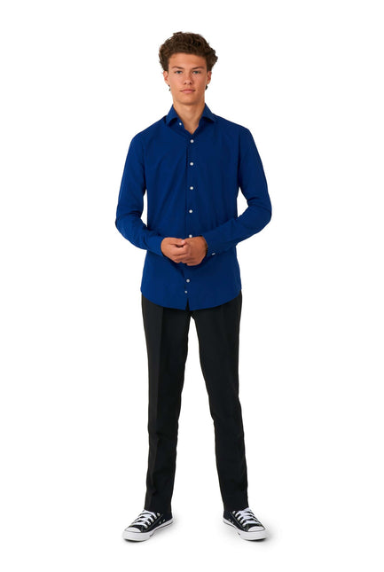 Dunkelblaues Hemd Junge Teen <tc>OppoSuits</tc>