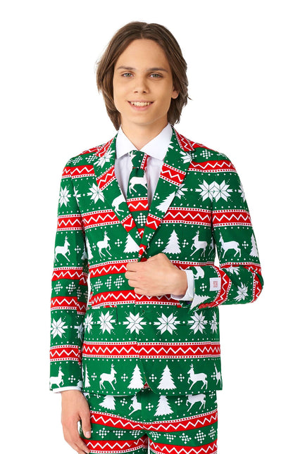 Festlicher grüner Anzug Junge Teen <tc>OppoSuits</tc>