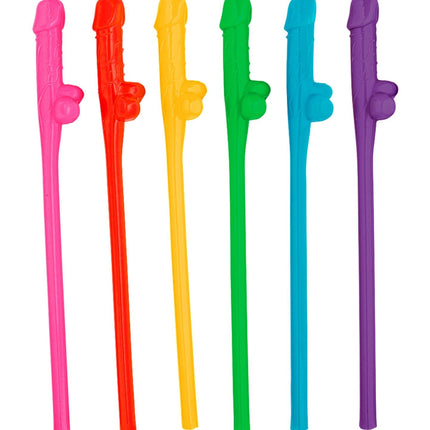 Bunte Strohhalme Pecker