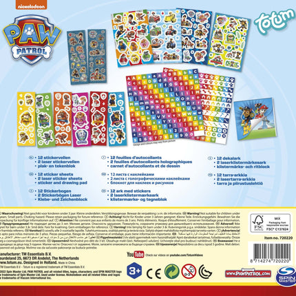 Paw Patrol Aufkleber Set Groß
