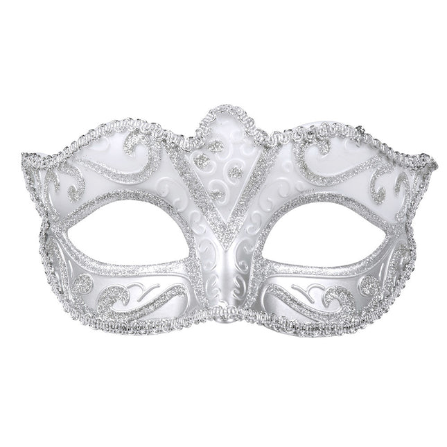 Augenmaske Venedig Felina Silber