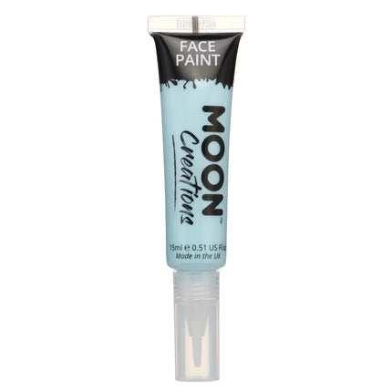 Moon Creations Gesichtsfarbe mit Pinsel Applikator Hellblau 15ml