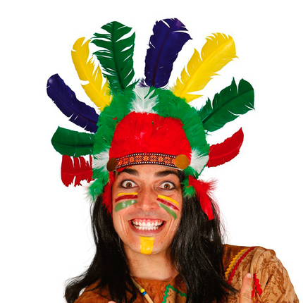 Indianer Stirnband Federn
