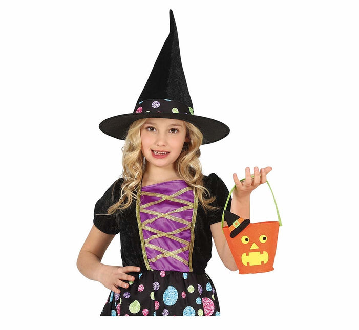 Halloween Süßigkeiteneimer Kürbis 20cm