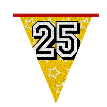 Girlanden 25 Jahre Glitzer 8m
