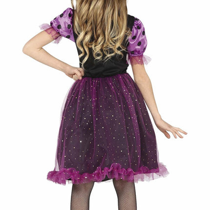 Hexe Halloween Kostüm Mädchen glitzert