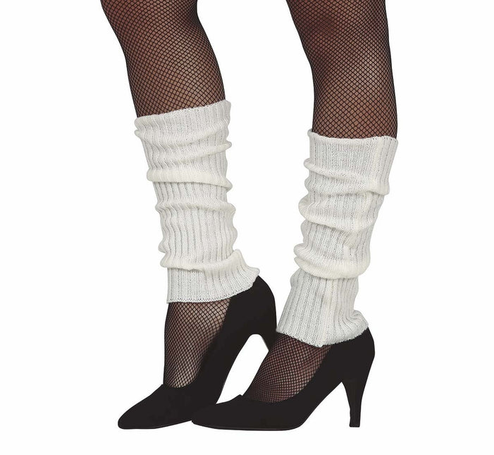 Weiße Legwarmers Neon