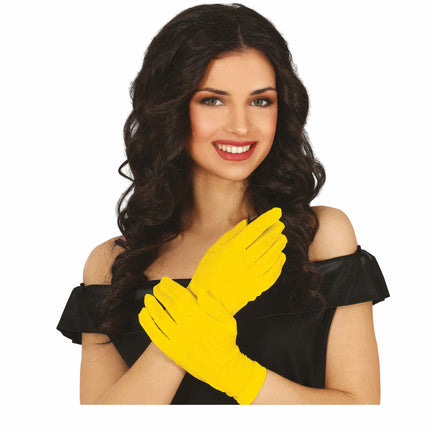 Gelbe Handschuhe 20cm