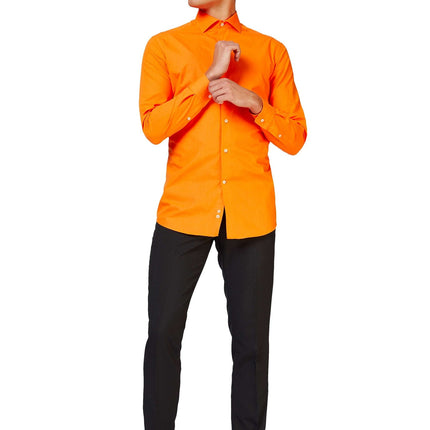 Orangefarbenes Hemd Männer OppoSuits