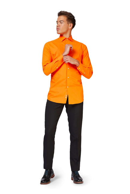 Orangefarbenes Hemd Männer OppoSuits