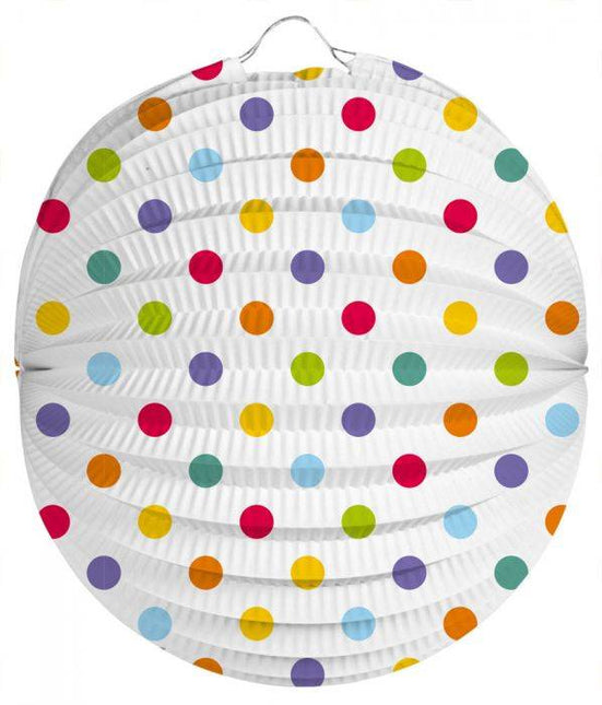 Polka dots Laterne 22cm