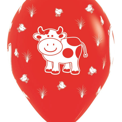 Ballons Bauernhof Tiere Mix 30cm 25Stk