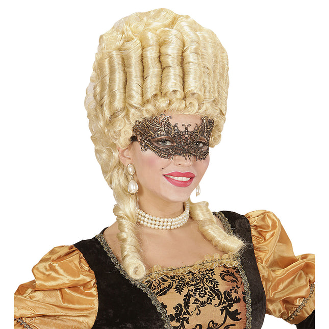 Goldene Augenmaske