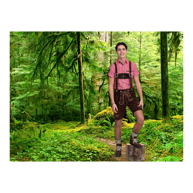 Lederhose Braun Herren kurz