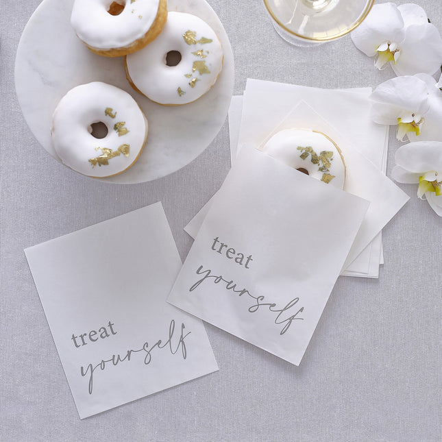 Hochzeitsgeschenk-Tüten Treat Yourself Papier 17cm 20Stück