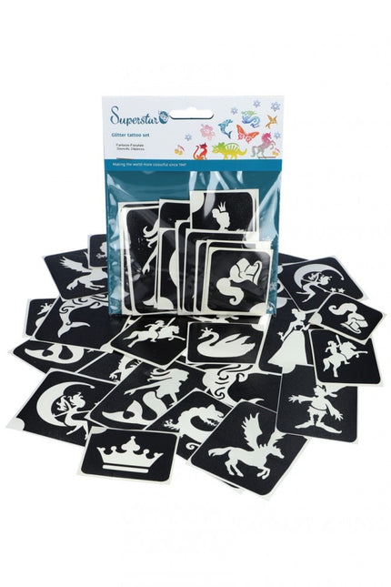 Schwarze Tattoo-Schablone Xl Girls 24pcs