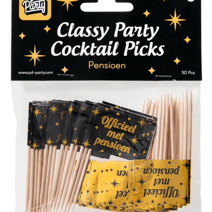 Cocktailspieße Pension 6,5 cm 50 Stk.