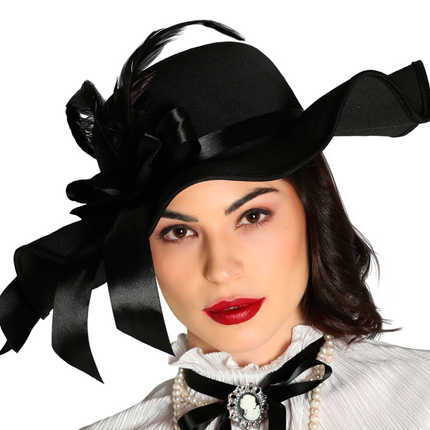 Bowler Hut 20er Jahre Federn Damen