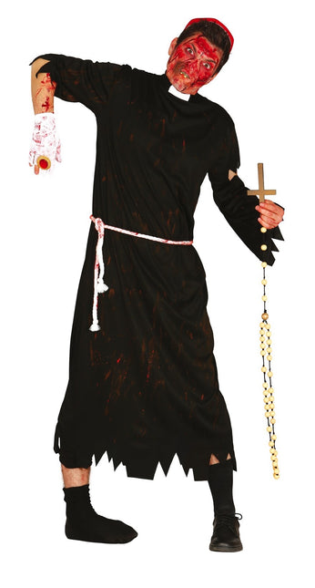 Zombie Halloween Kostüm Männer Priester L